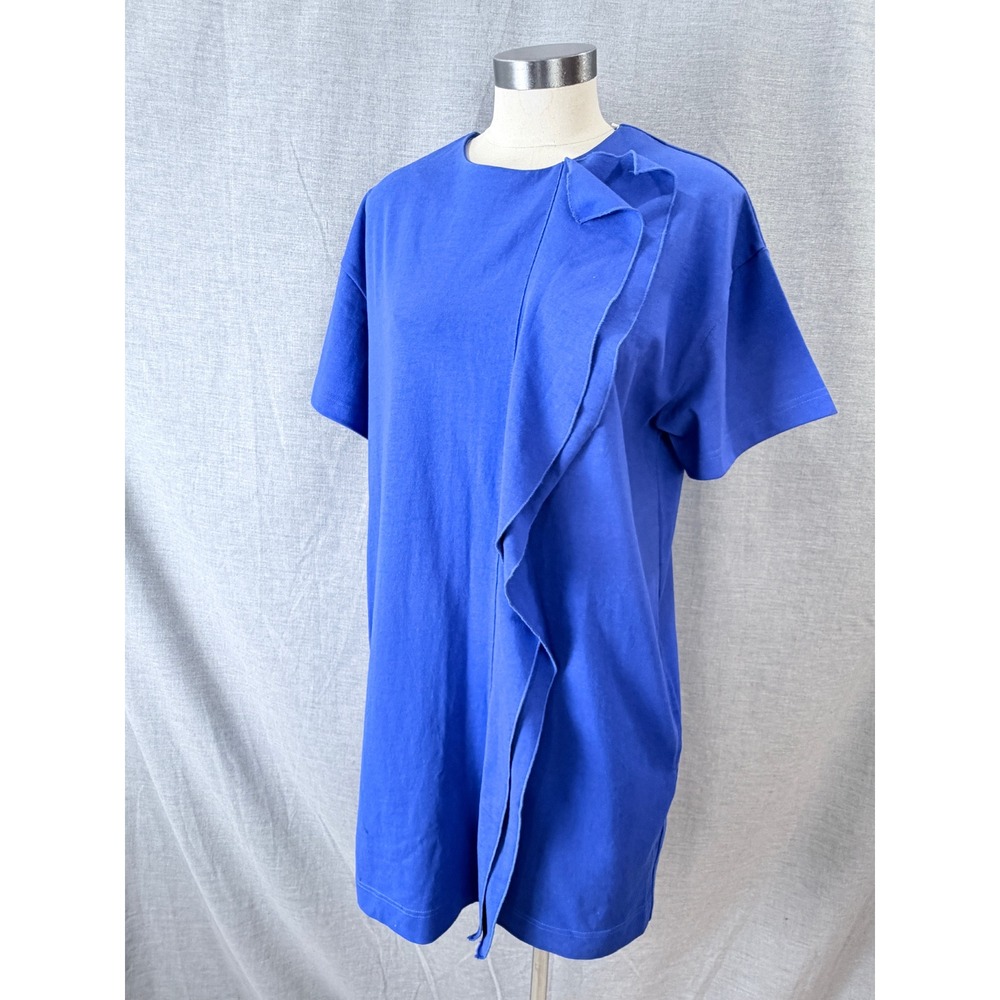 NWT Onitsuka Tiger x Andrea Pompilio Ruffle Dress Cobalt Blue M